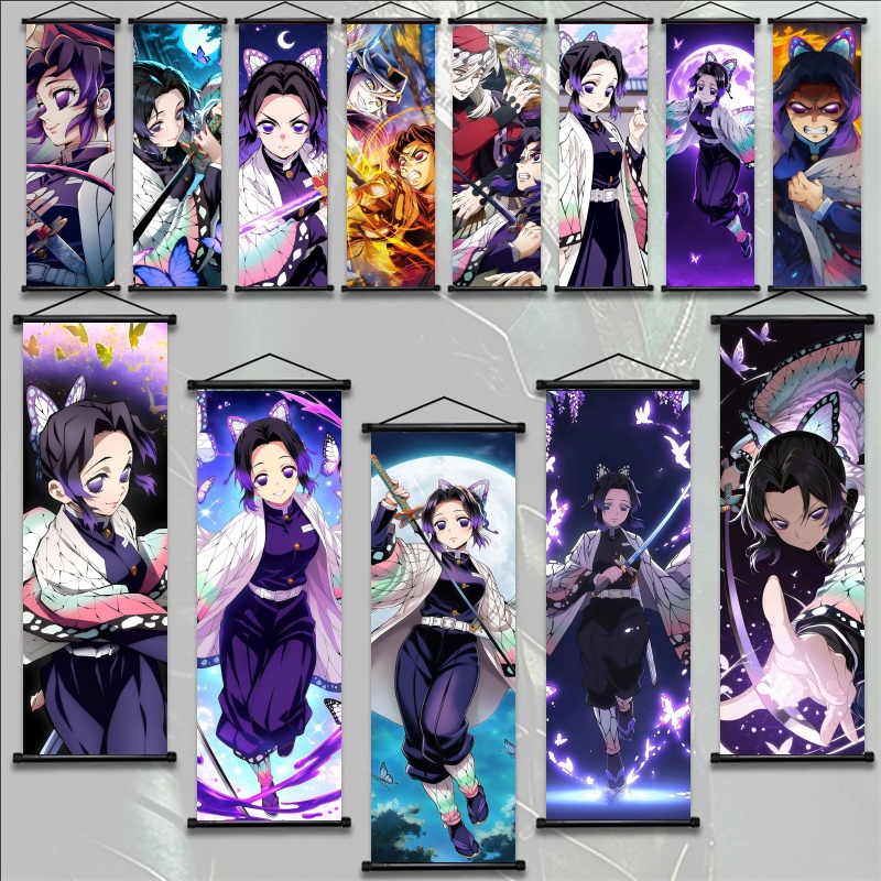 Home Decor Ideas - Shinobu Kocho Demon Slayer Kunststoff-Wandbehang, Anime-Wandkunst