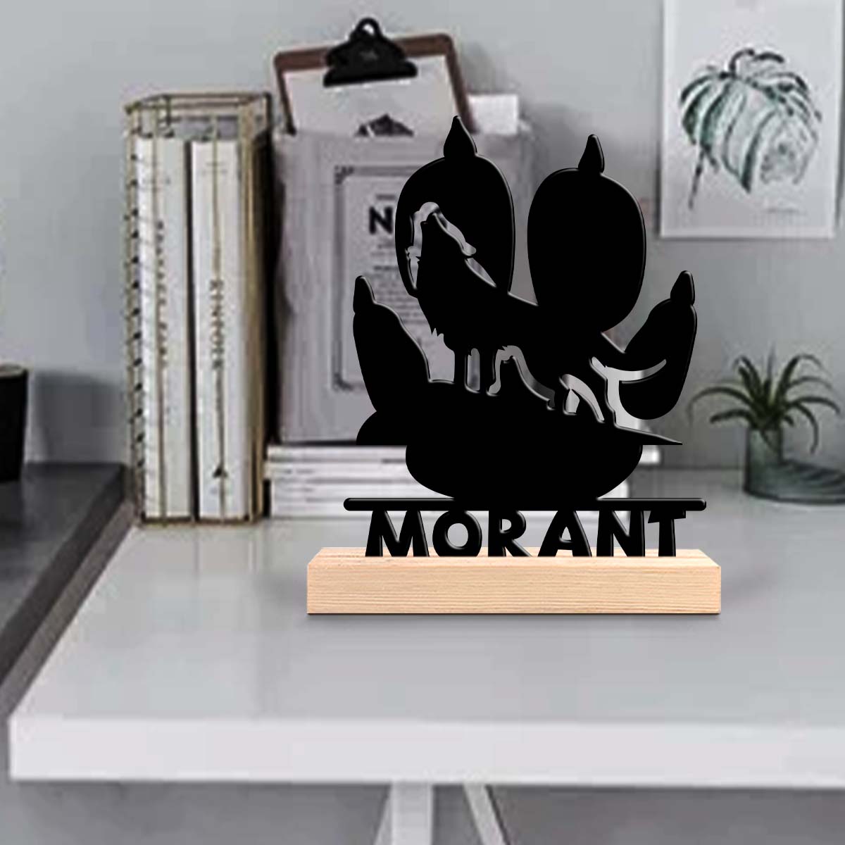 Home Decor For Wedding - 1 Stück personalisierte minimalistische Metallornamente mit