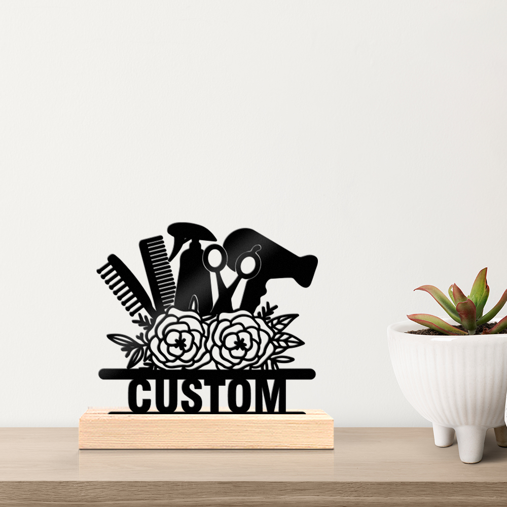 Home Decor For Wedding - 1 Stück Modische Personalisierte Metallstatue mit