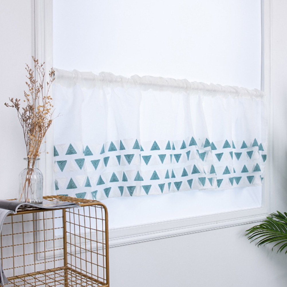 Home Decor Curtains - Hochwertiger, lichtdurchlässiger Halbvorhang, kurzer Vorhang, romantische