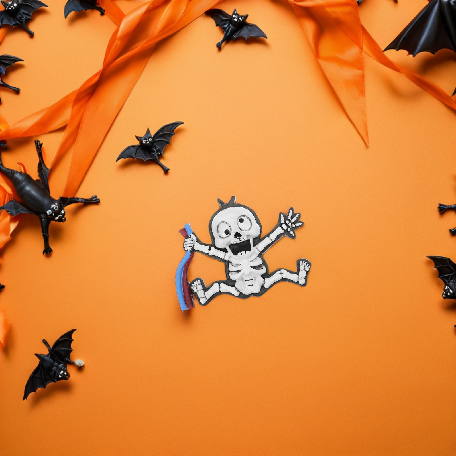 Home Decor Outlet - Lichtschalter-Aufkleber, Totenkopf-Steckdosen-Aufkleber, Totenkopf-Skulpturen aus Kunstharz, Halloween-Wandaufkleber,