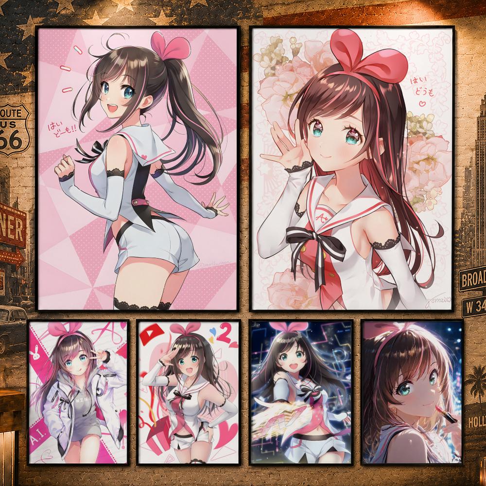 Home Decor Ai Free - Virtual Idol K-Kizuna AIS Poster, Vintage-Retro-Anime-Poster,