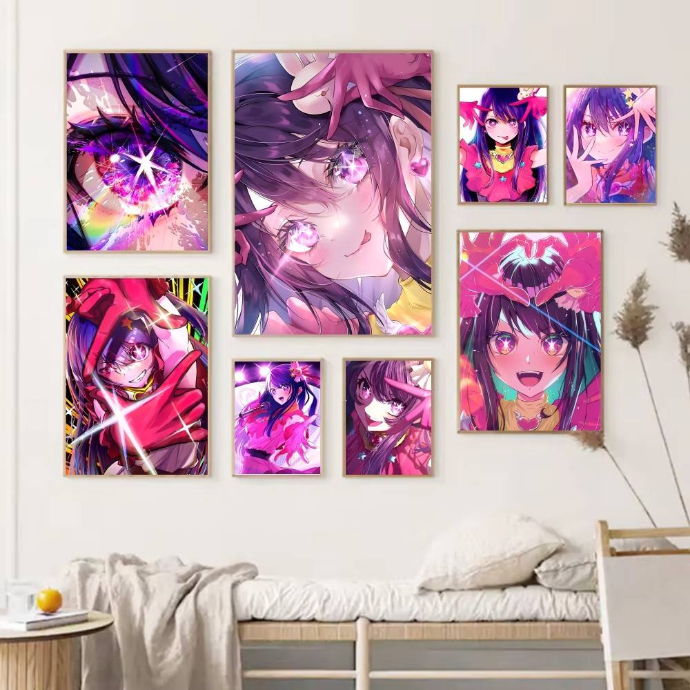 Home Decor Ai Free - Anime-Charaktere A-Ai H-Hoshino Poster, HD-Druck, Vintage-Wandkunst,