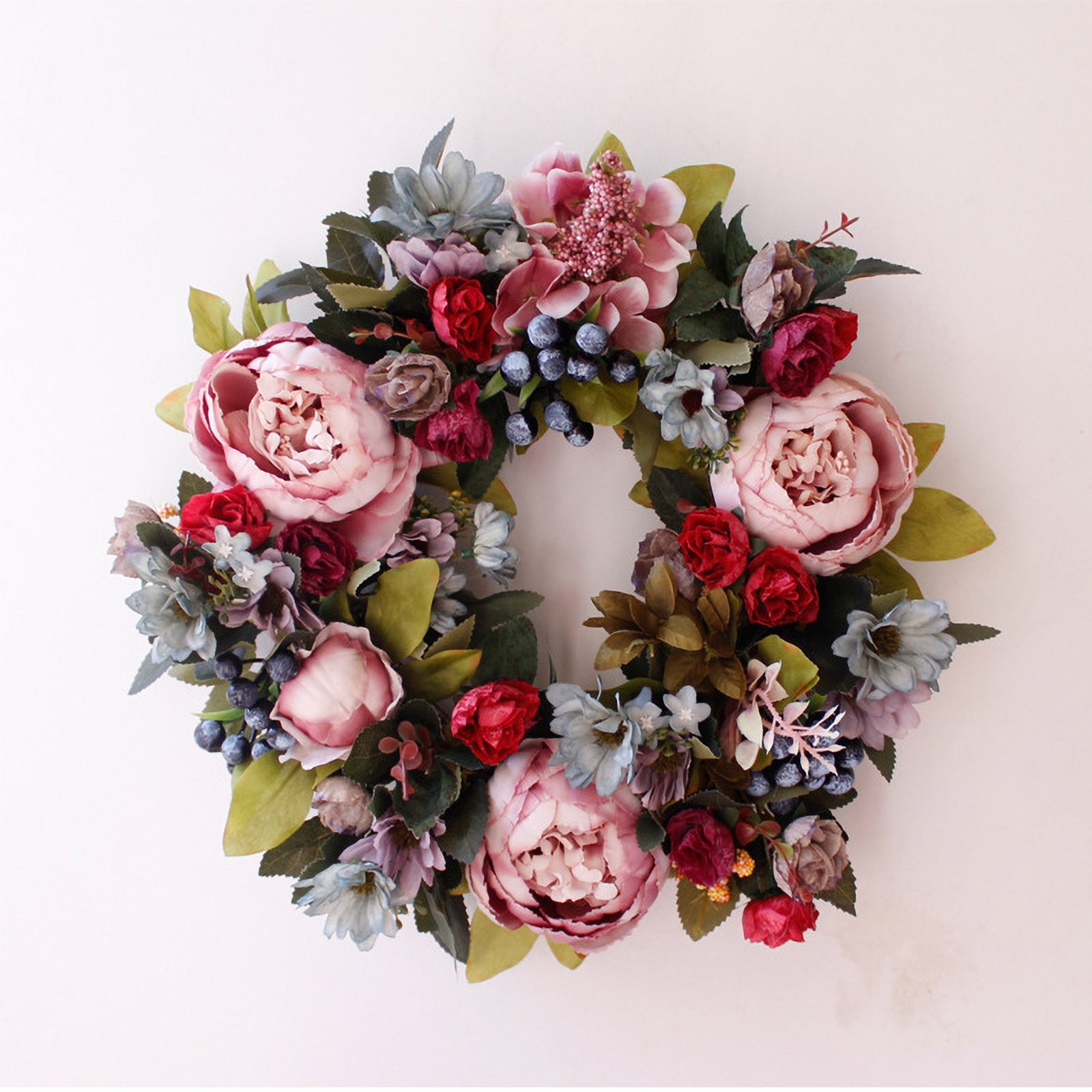 Home Decor Trend 2026 - Eleganter Blumenkranz Trendige Rosengirlande Bestseller Haustürdekoration