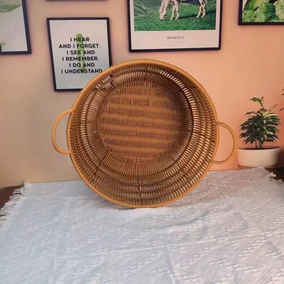 Handgefertigter, gewebter Aufb – Rattan Plant Basket Bewertung und Preis