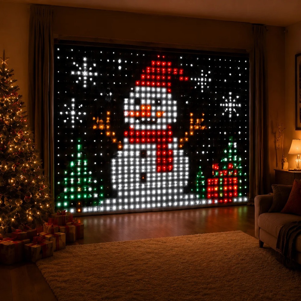 LED-Pixel-Lichtvorhang mit Blu – Home Decor Curtains Bewertung und Preis
