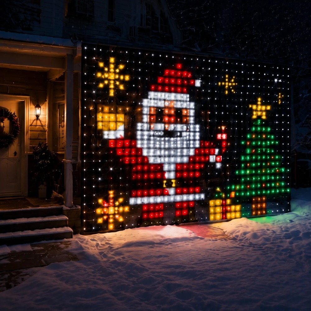 LED-Pixel-Lichtvorhang mit Blu – Home Decor Curtains Bewertung und Preis