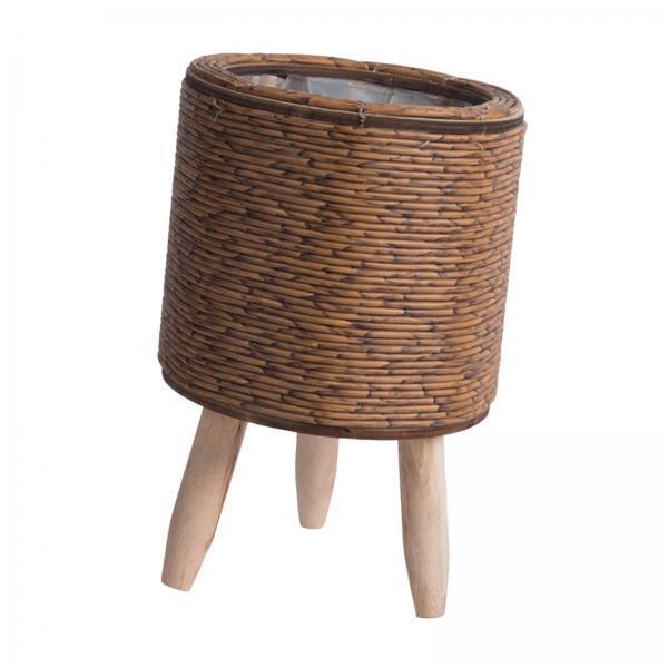 2x geflochtener Korb mit Beine – Rattan Plant Basket Bewertung und Preis