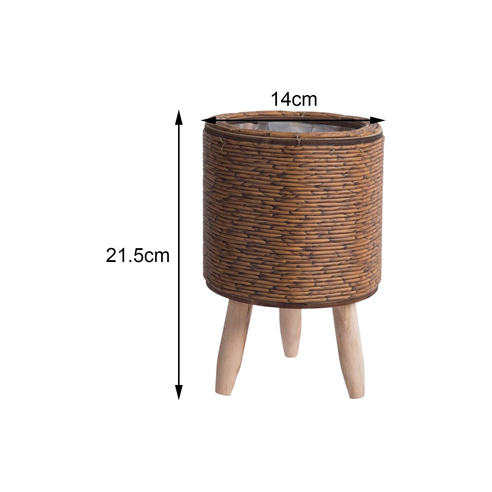 2x geflochtener Korb mit Beine – Rattan Plant Basket Bewertung und Preis