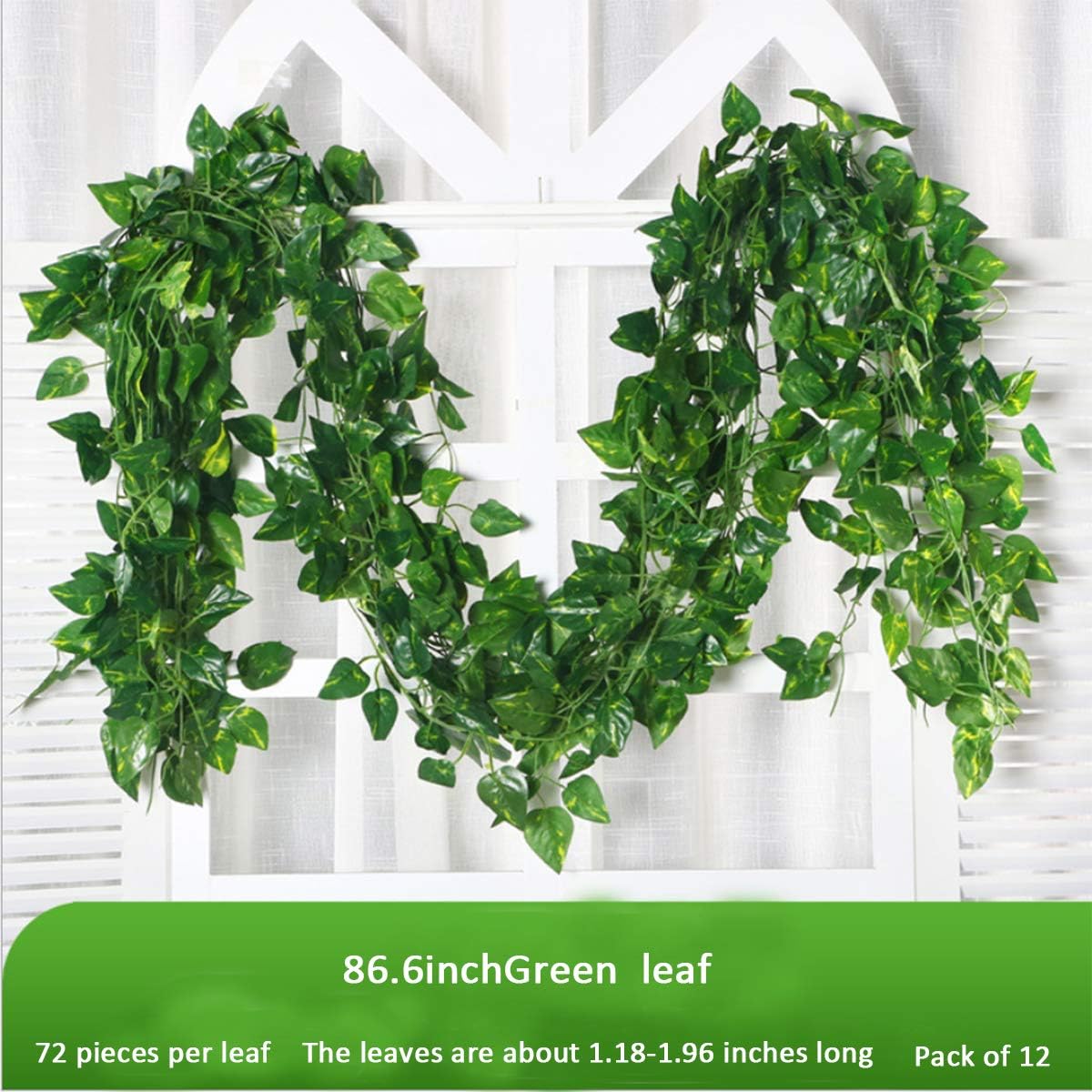 100/2 m künstliche grüne Efeu- – Rattan Plant Basket Bewertung und Preis