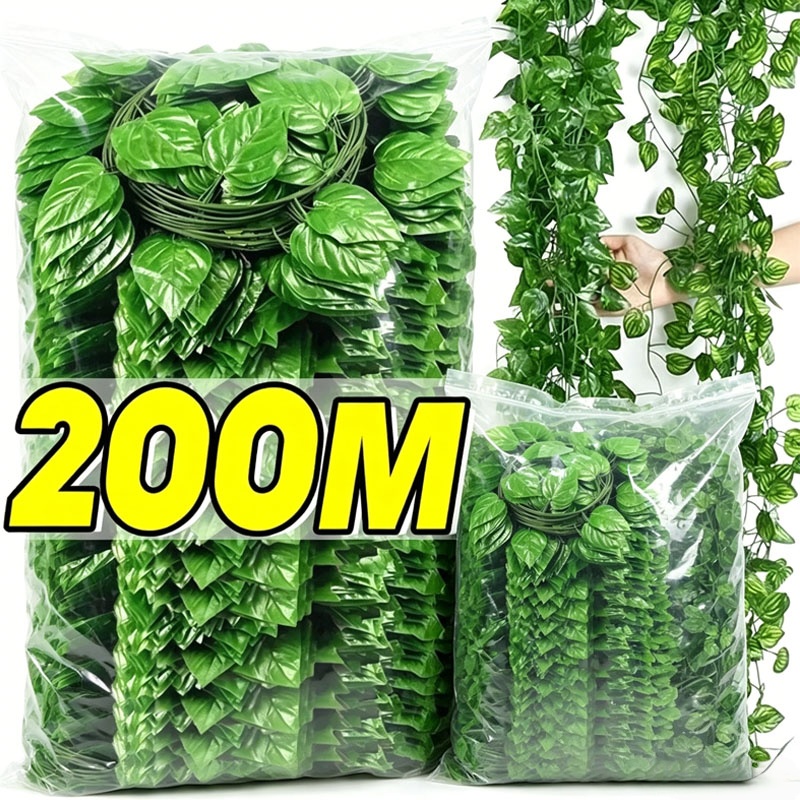 Künstliche grüne Efeu-Blätter- – Rattan Plant Basket Bewertung und Preis