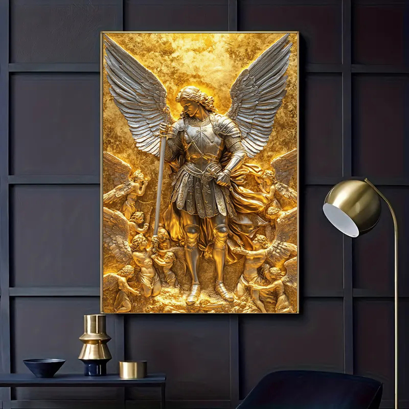 Erzengel Michael Goldene Engel – Home Decor Quirky Bewertung und Preis